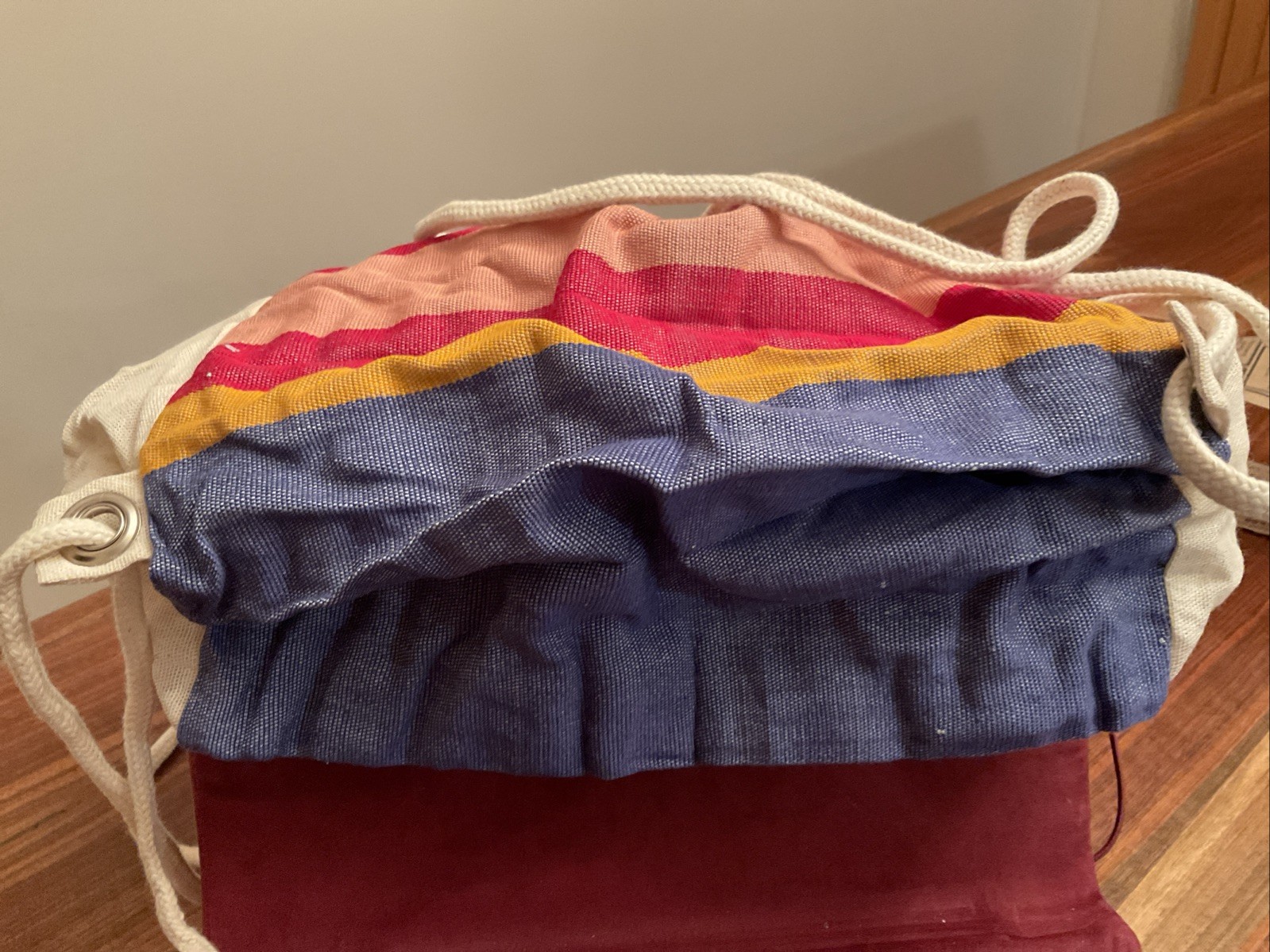 Eco Friendly Canvas Drawstring Backpack Bag