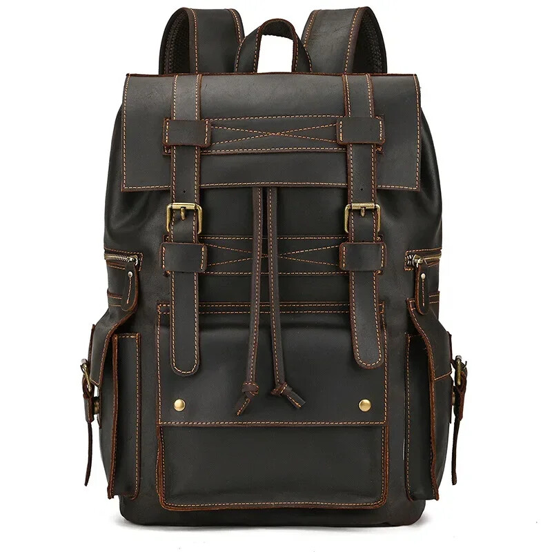 Bags Men’s Backpack Backpack Travel Backpack School Bag Men Leather Daypack