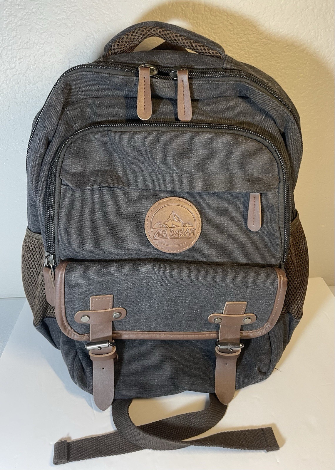 Laptop Backpack Black Brown School Work Hiking Backpack Ama Dablam