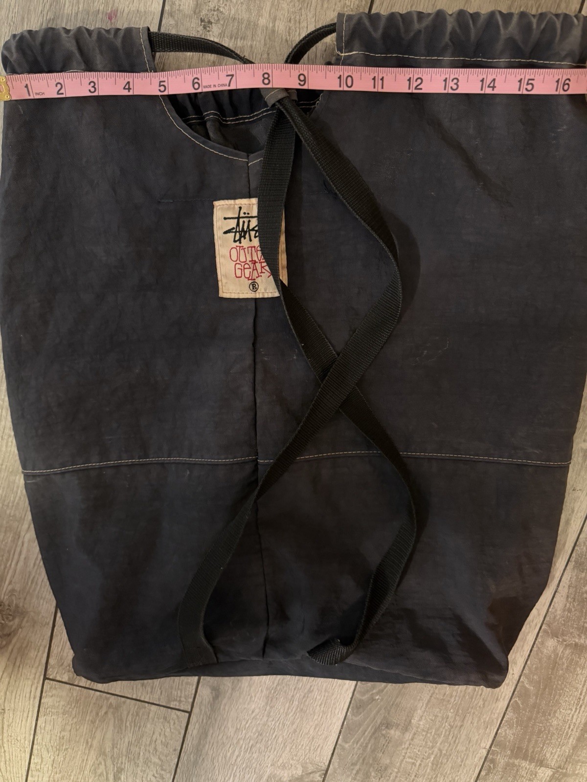 Rare Archival Vintage 90s Stüssy Outer Gear Oversized Nylon Sling Duffel Bag