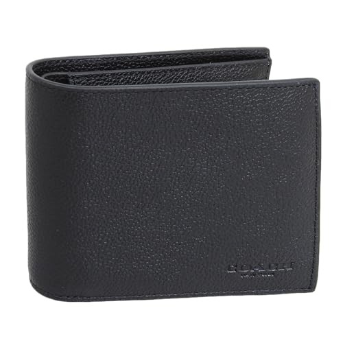 [Coach] Men’s Bi-fold Wallet Compact Billfold No Coin Pocket Outlet Brand