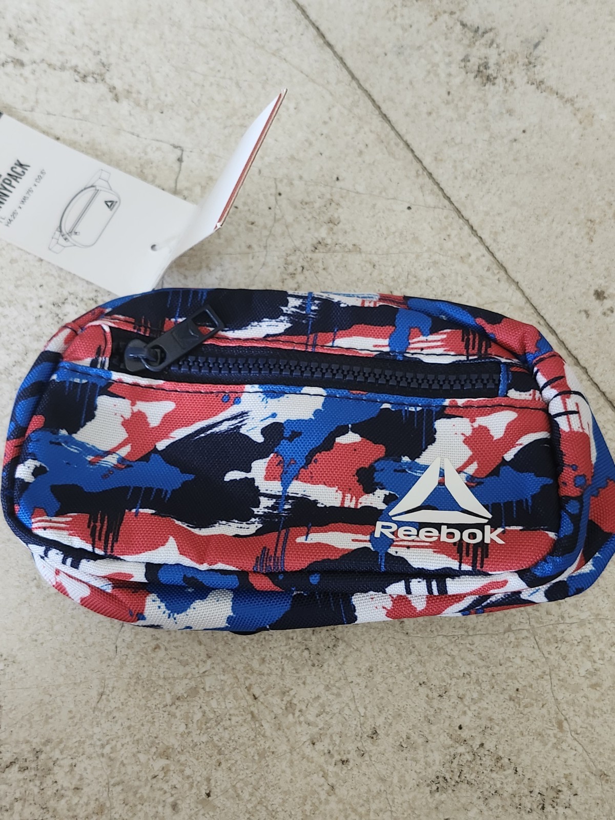 Reebok Ollie Fanny Pack, Red White & Blue Fannypack Shoulder Waist Bag