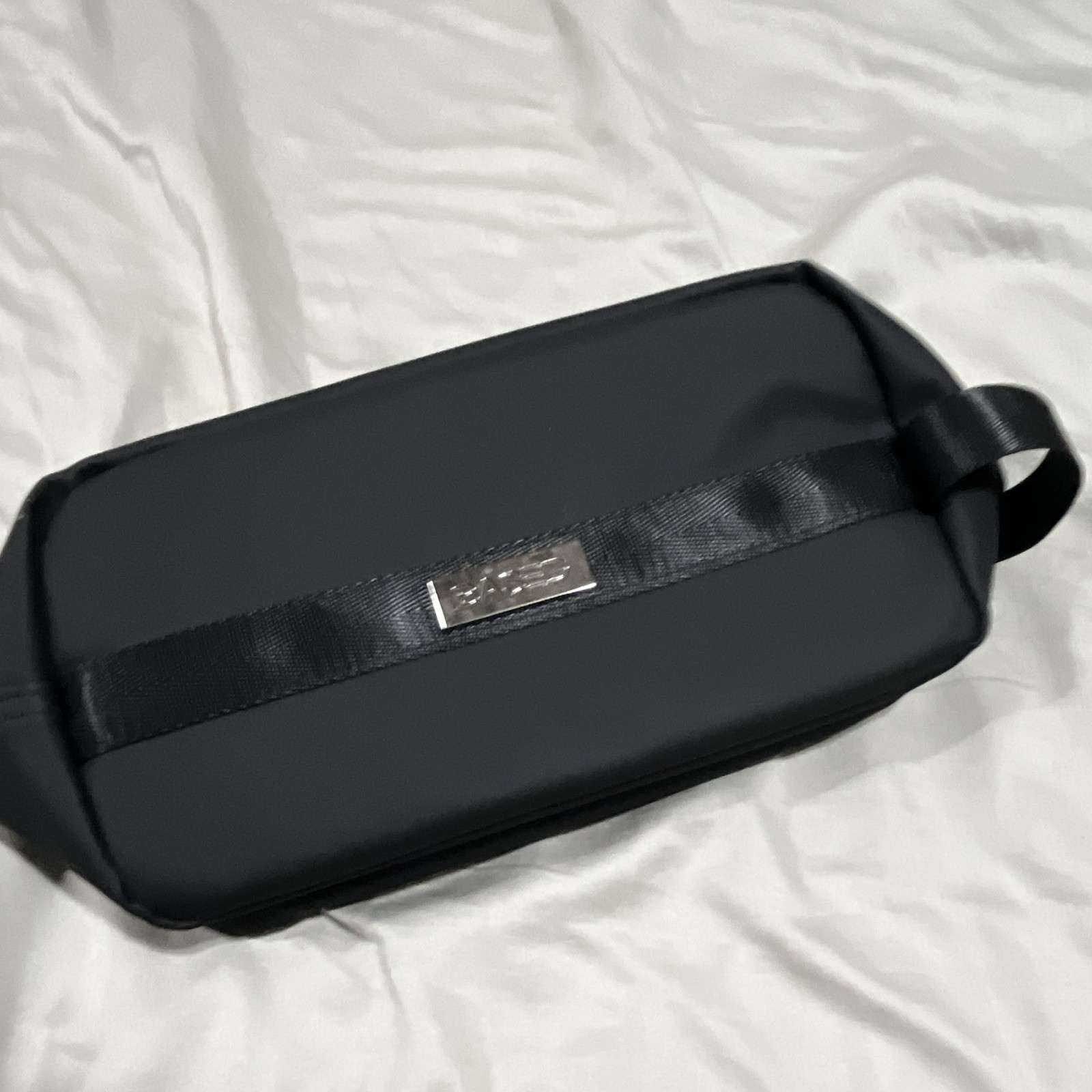 Based Men’s Black Belt Bag Fanny Pack Zip Closure Outer Pockets Casual Travel