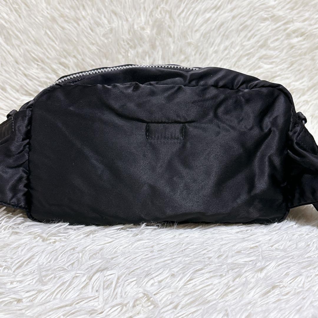 Authentic Porter Yoshida Kaban TANKER 2-Way Shoulder Bag Black Nylon 16cm x 27cm