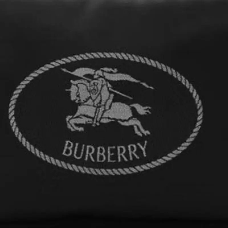 Burberry Double Way Zipper Single Shoulder Crossbody Bag Men’s 10.4×3.5×7.1 in