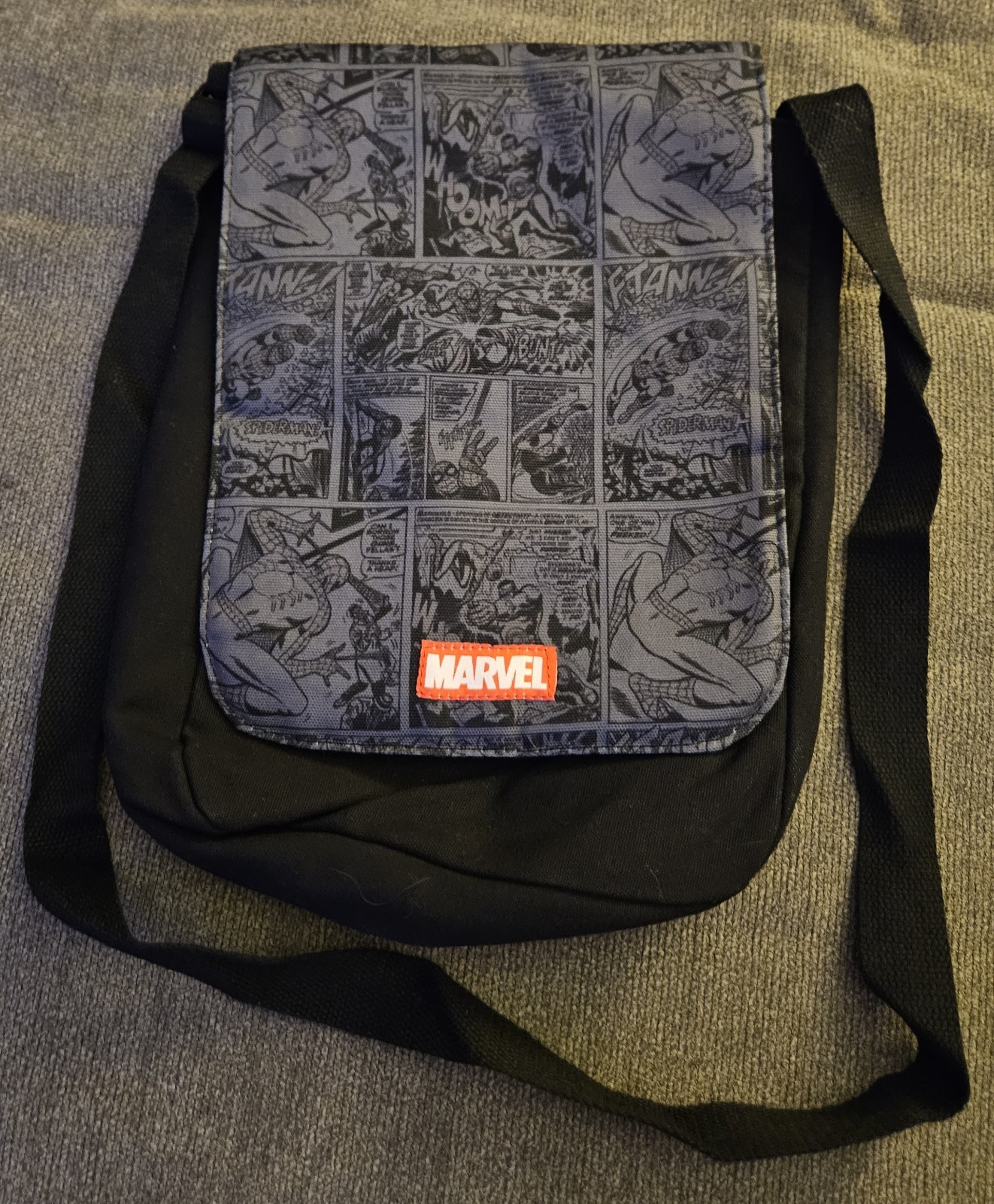 Vintage MARVEL Studios MCU Comics Messenger Bag Crossbody Satchel Spiderman RARE