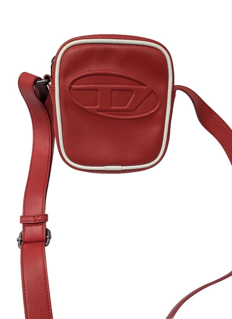 Diesel Men Shoulder Bag Crossbody 18x15x16.5cm Good condition Luxury Stylish Cas