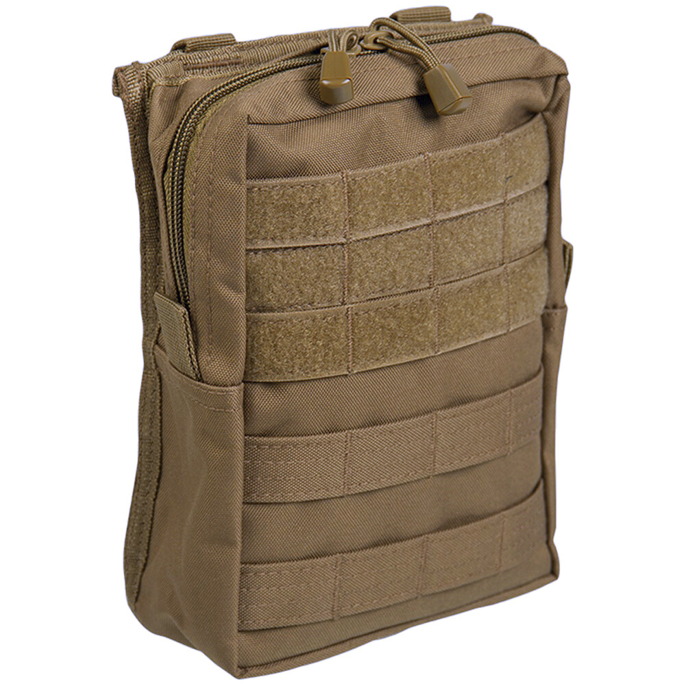 Mil-Tec MOLLE Belt Pouch Large Hunting Multi Purpose Storage Airsoft Dark Coyote