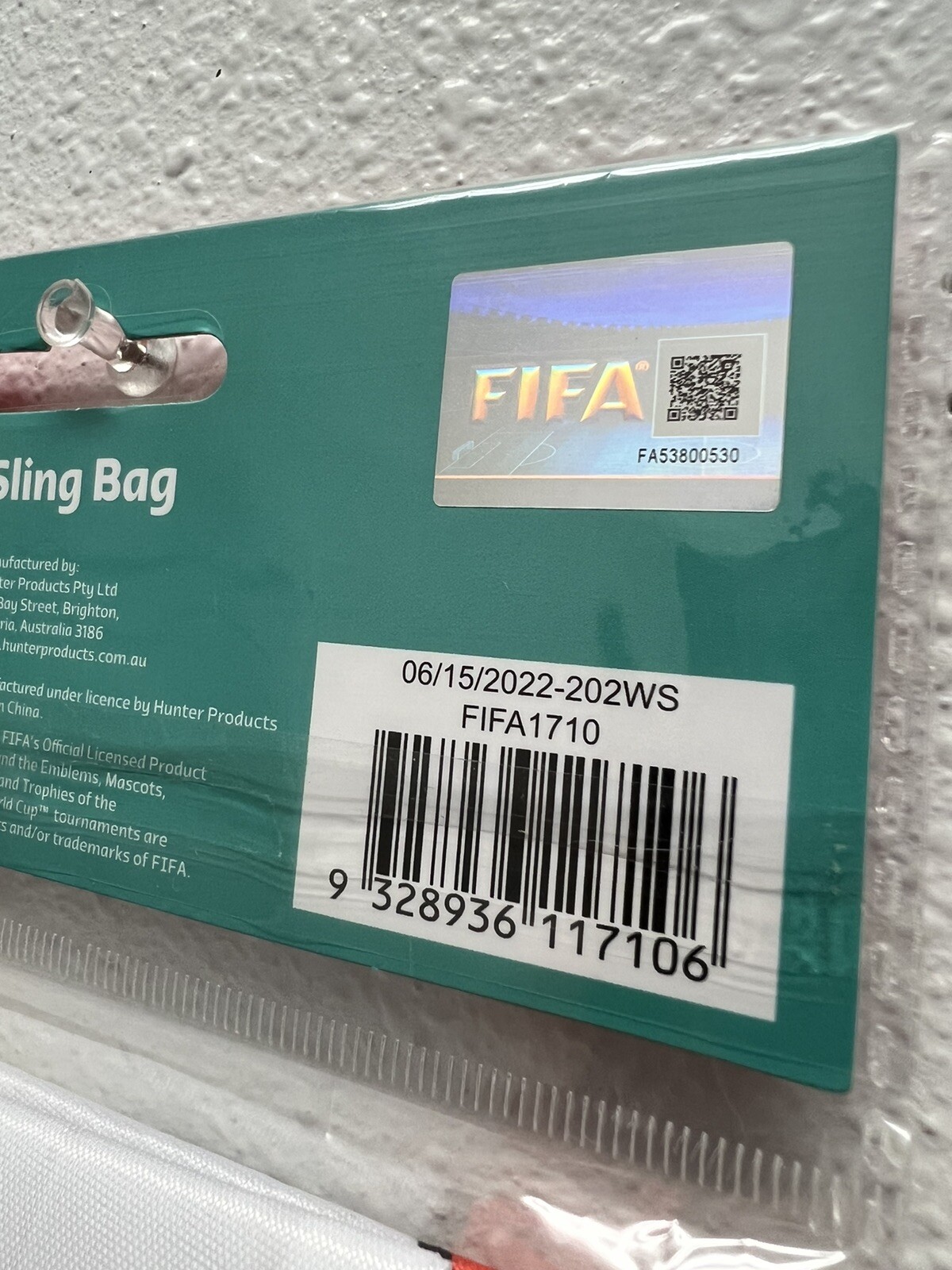 FIFA World Cup 2022 Soccer Drawstring Sling Tote Bag 18 x 14 “ Multi Team