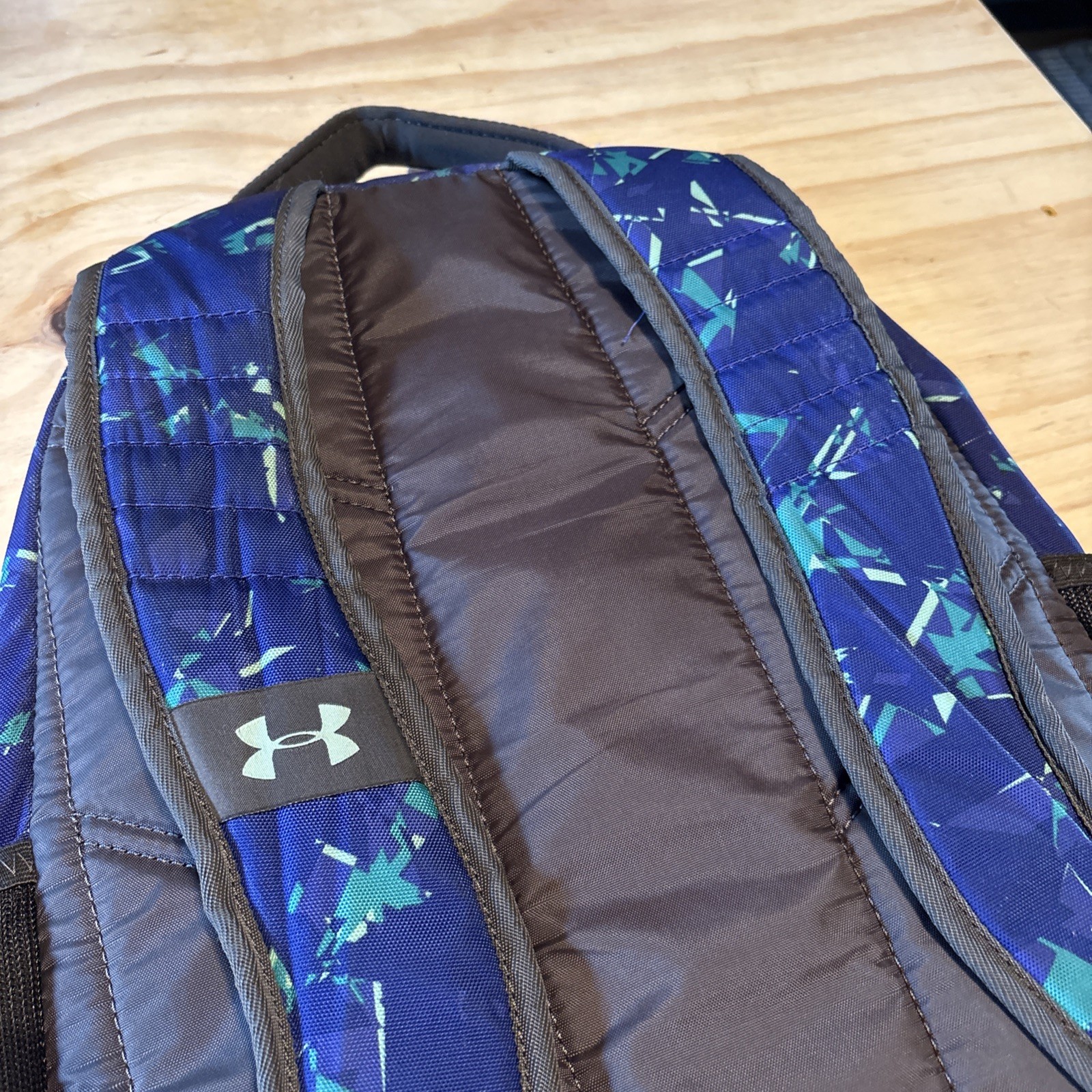 Under Armour Storm Backpack blue Purple School Sports Bag Preowned Very Good