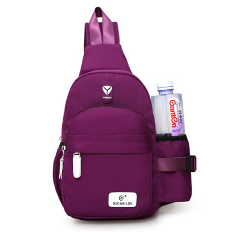 Men’s Women’s Nylon Chest Sling Bag Crossbody Shoulder Backpack Sport Satchel