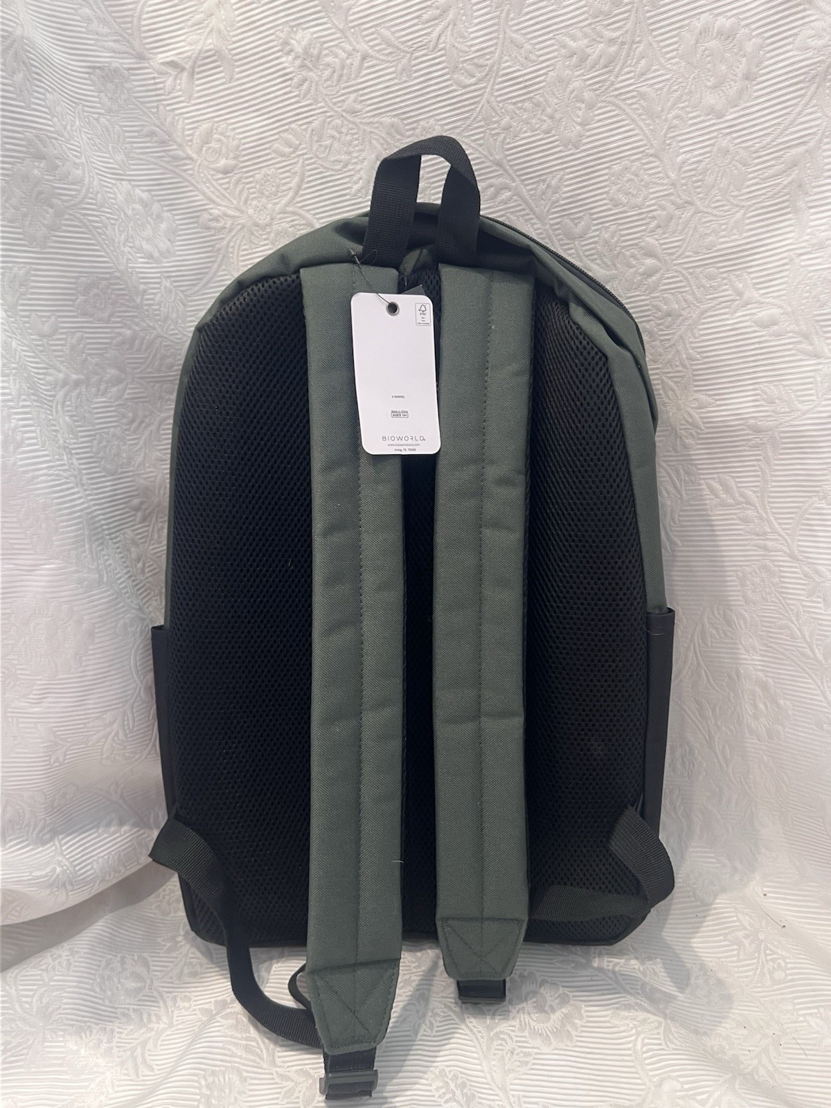 NWT Marvel Loki Glorious Purpose Backpack Bag Green 12.5” x 5.5” x 16.5″
