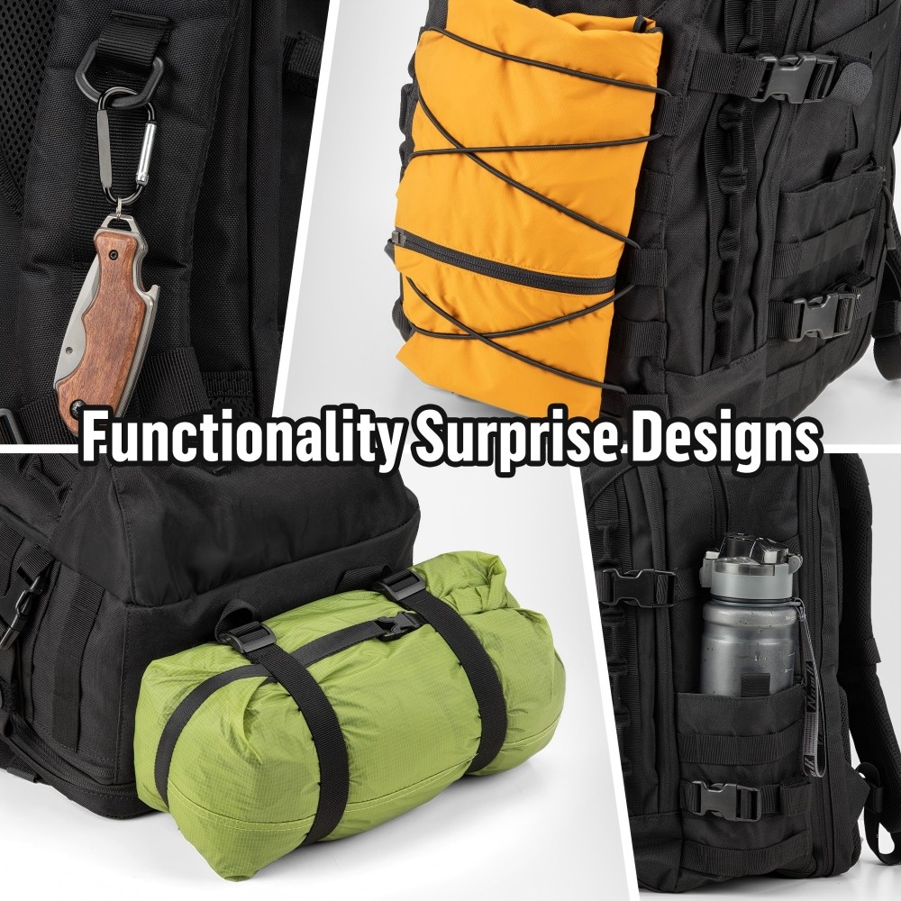 Waterproof Tactical Backpack 25L 15” Laptop EDC Business Travel Commuter Bag