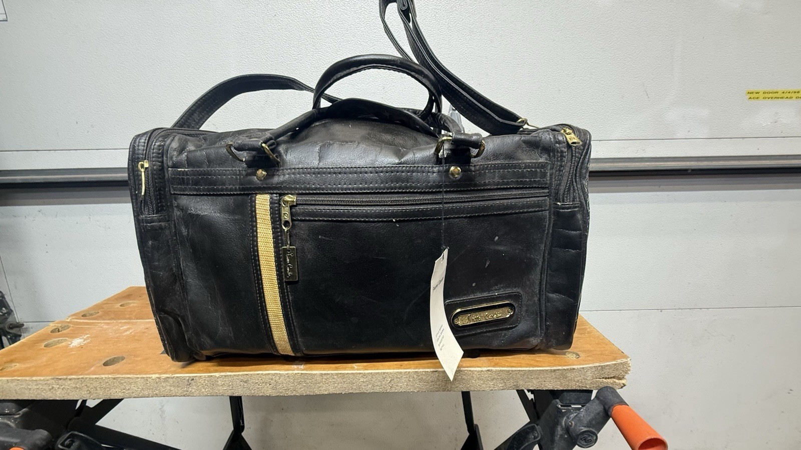 1980s Vintage NWT Deadstock Pierre Cardin Men’s Brown Gym Bag Style: 50019-5
