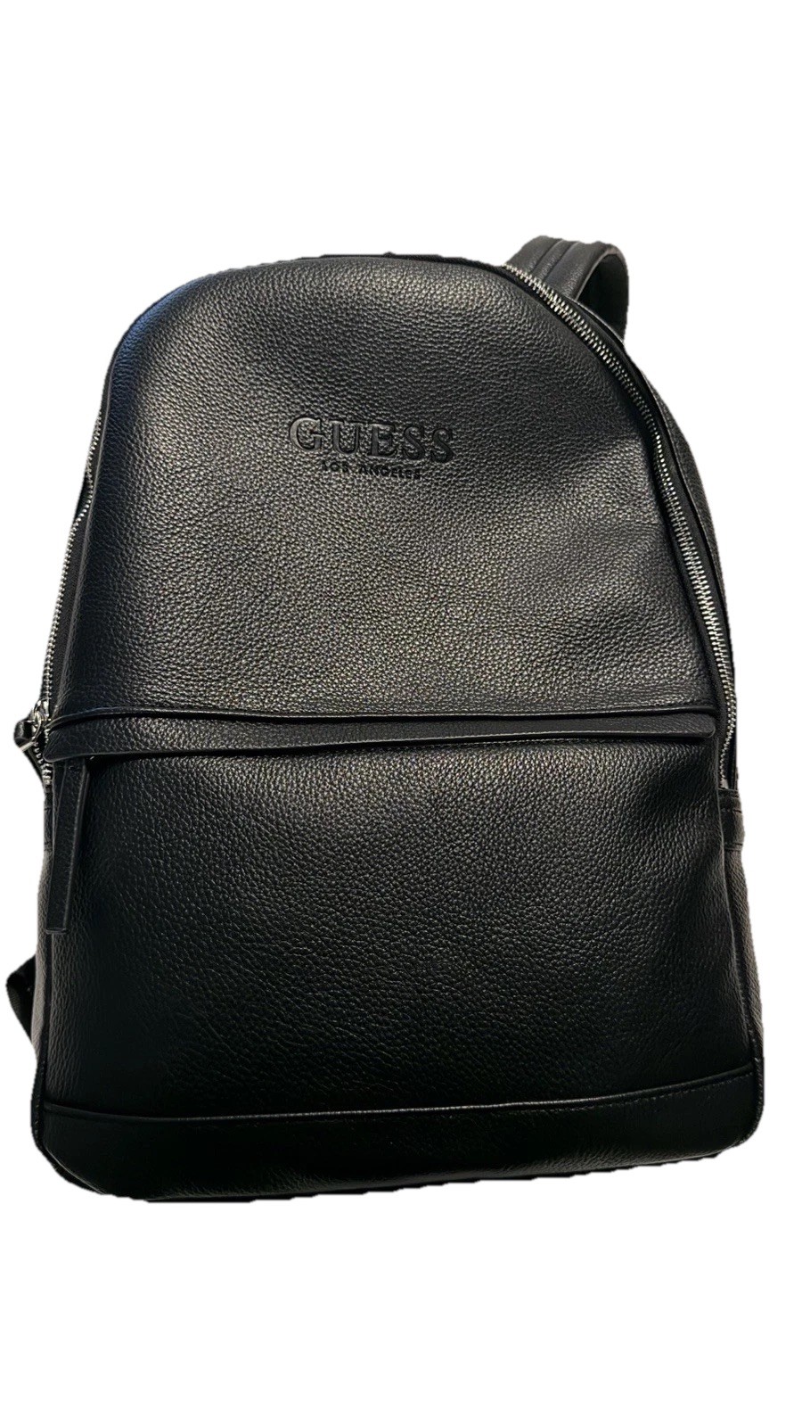 Guess (Los Angeles) -Leather Backpack A4 Size Unisex Business Casual