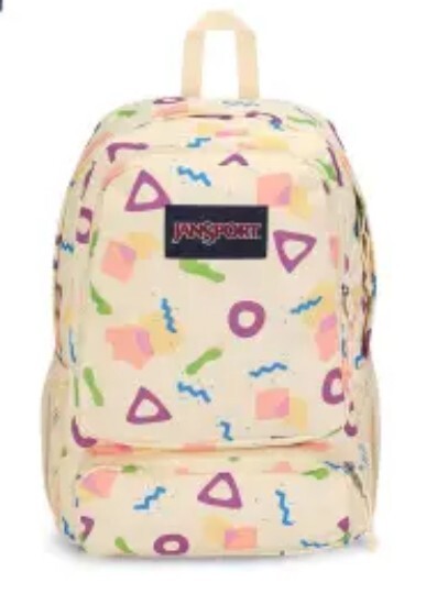 NEW JanSport Doubleton Backpack – Memphis Mood Neon (17″ x 12.5″ x 5.5″)