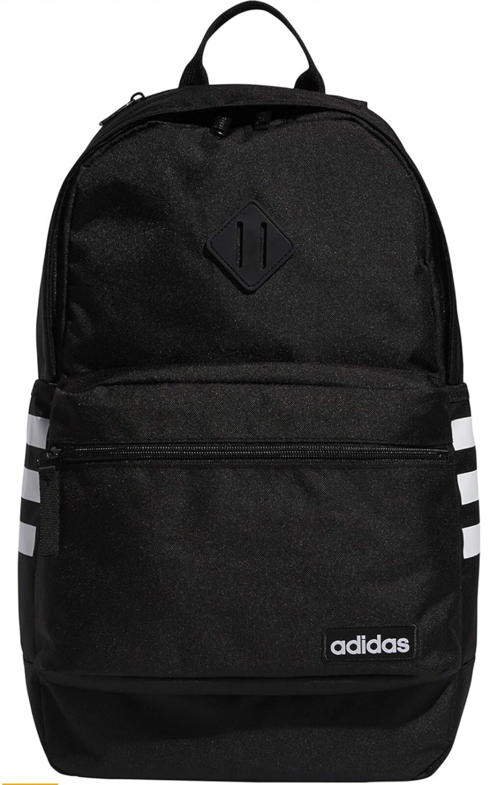 Adidas Backpack Black Classic 3 Stripes School Travel Gym Bag Adults Kids New