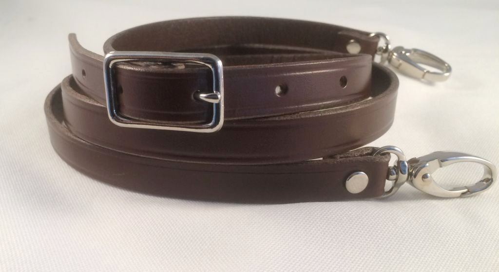 5/8″ Cowhide Leather Adjustable Cross Body Purse Hand bag Replacement Strap
