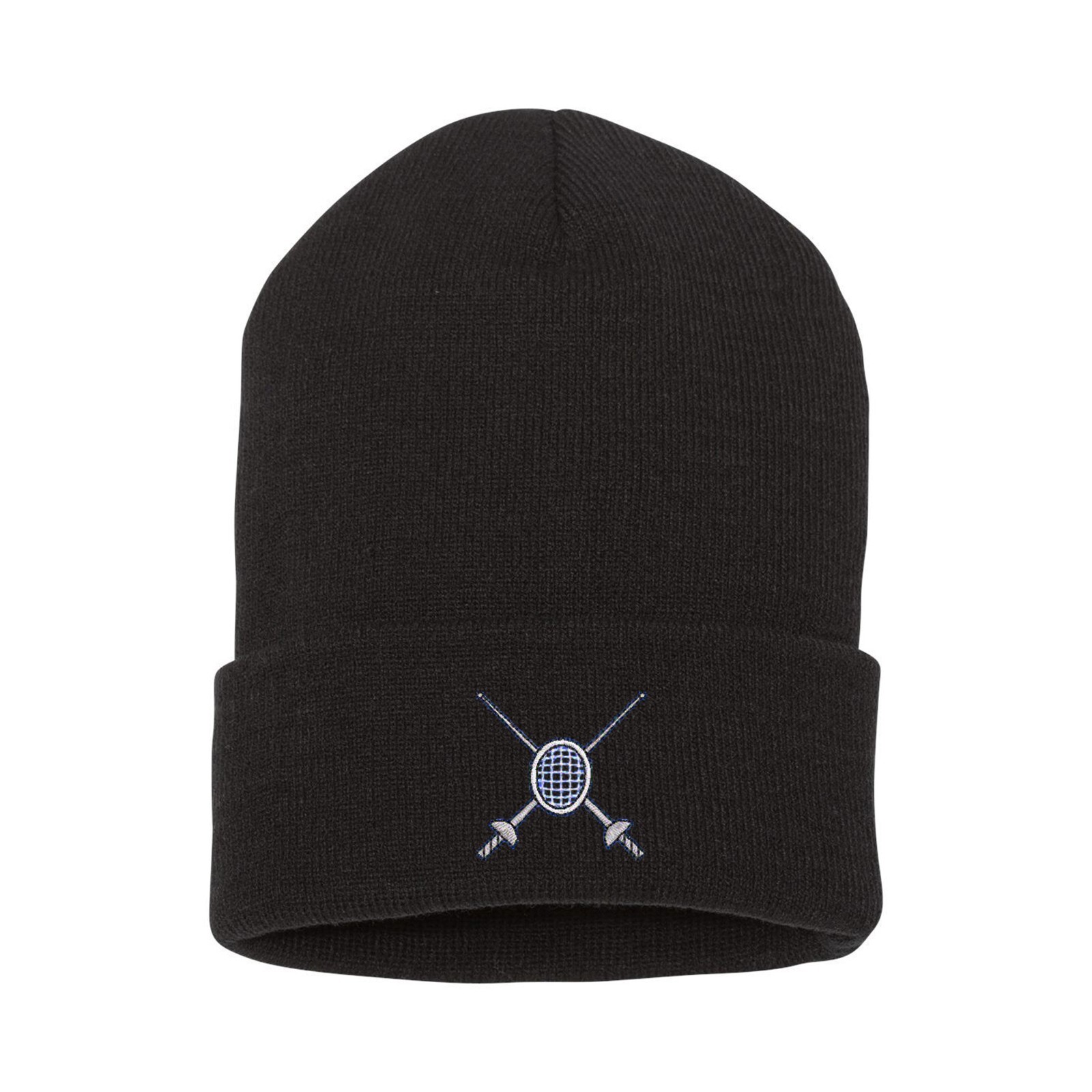 Sports fencing symbol embroidered beanie hat, custom make hobby beanie hat