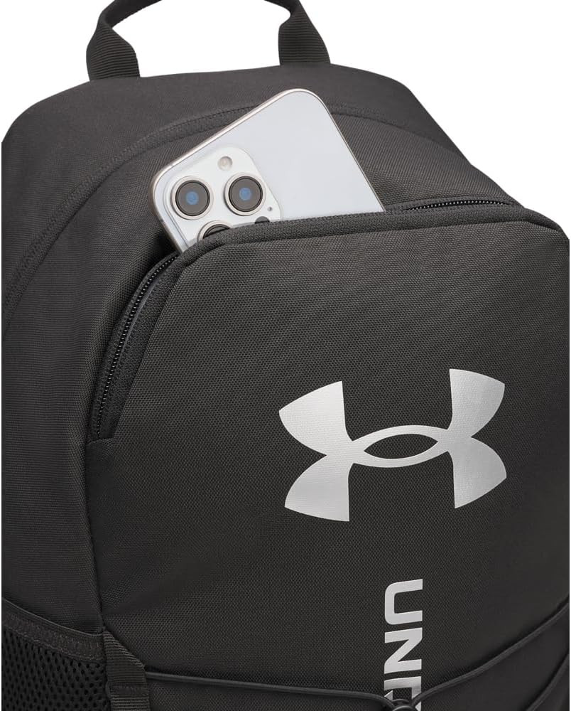 Unisex Hustle Sport 6.0 Backpack in Black/Metallic Silver, One Size Fits Most