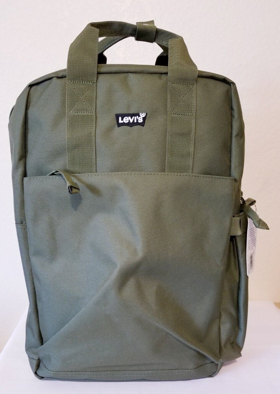 NWT LEVI’S Unisex BACKPACK L-PACK LARGE MILITARY GREEN POLYESTER 25 L Capacity