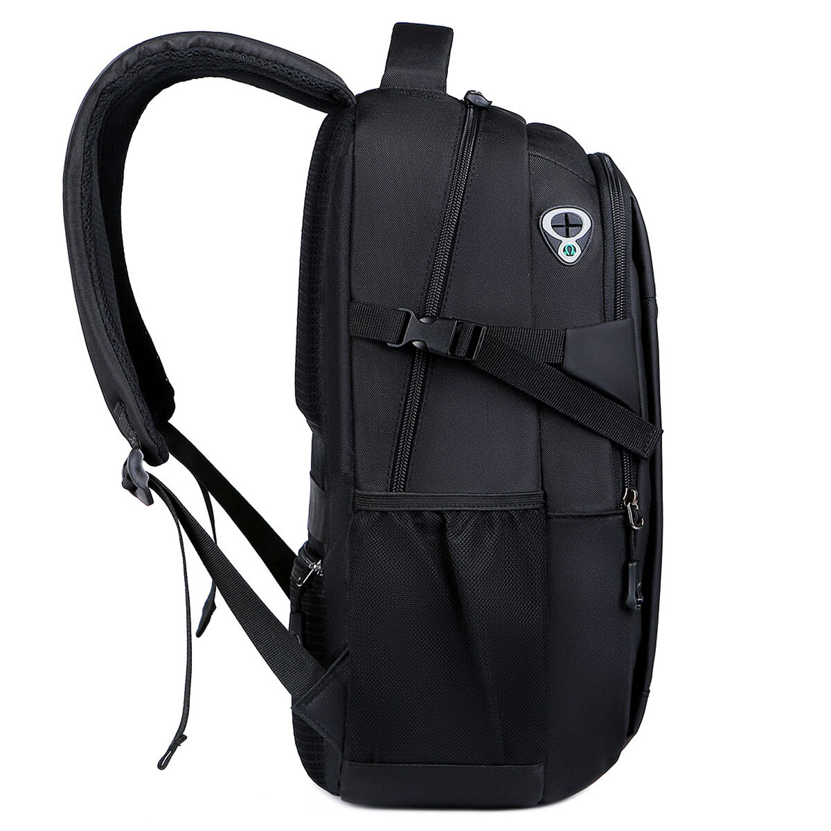 Men Laptop Backpack School Travel Computer Bookbag with USB Charging Port Black