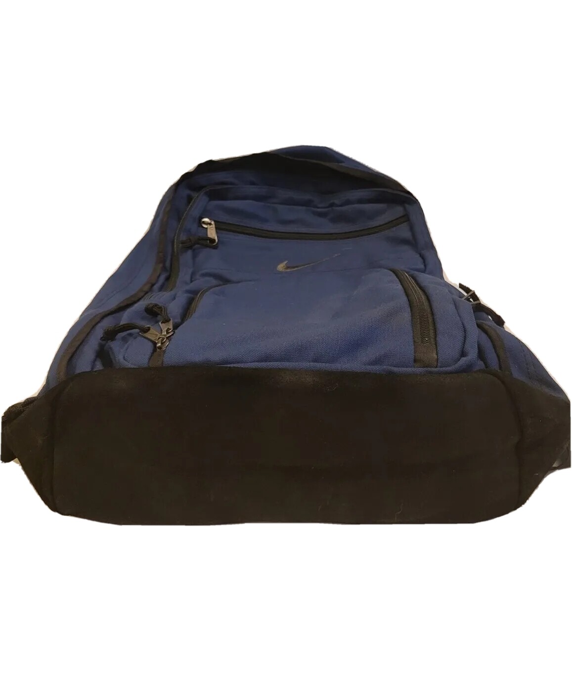 Vintage Nike Backpack Suede Bottom Padded Strap Blue Excellent Condition