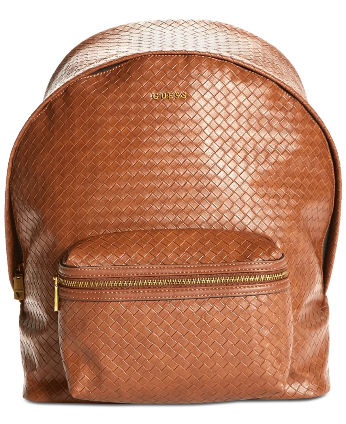 Men’s Compact Embossed Snakeskin Faux-leather Backpack In Brown