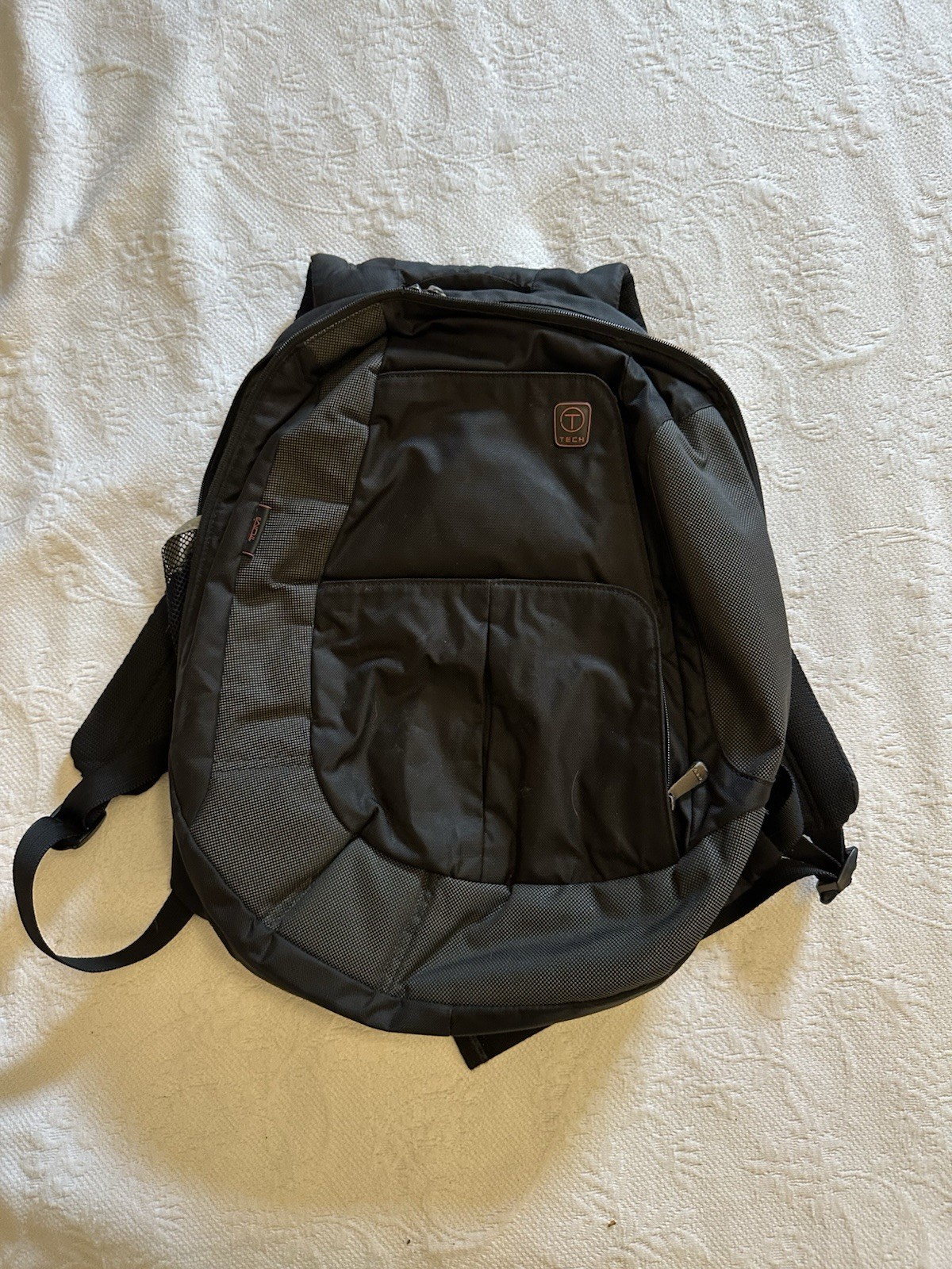 Tumi T-Tech 51205D Gunmetal/ Black Ballistic Nylon Laptop Backpack Adj. Straps