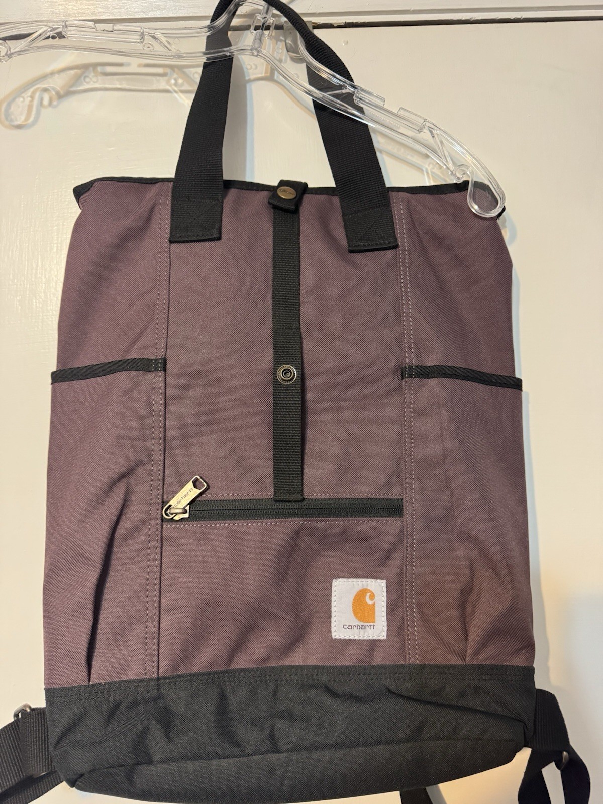 Carhartt Convertible Legacy Hybrid Backpack Tote Bag – Purple w/ Black Trim NWOT