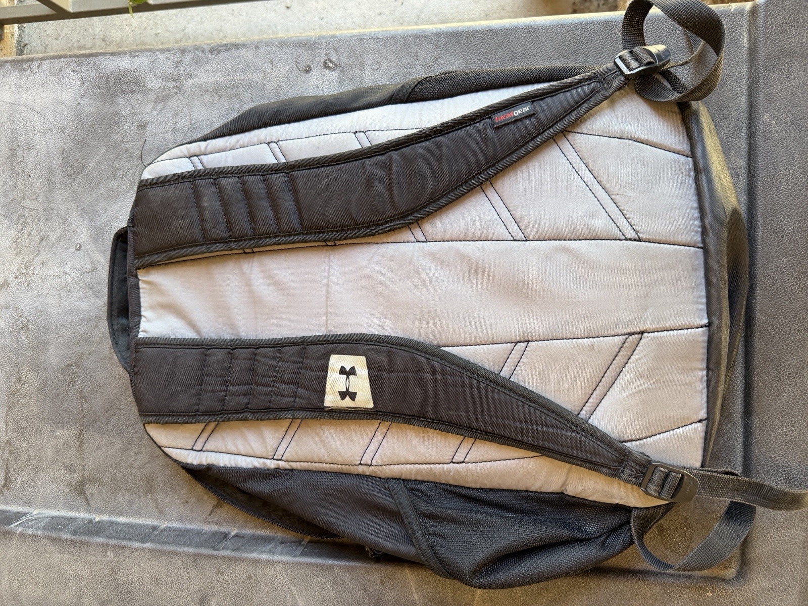 Under Armour UA Storm Black Backpack Zip Closure Adjustable Strap Travel