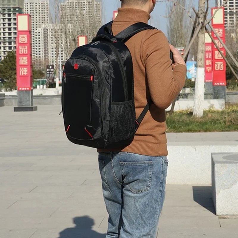 Waterproof Backpack Men Laptop School Bag Oxford Business Travel Bag