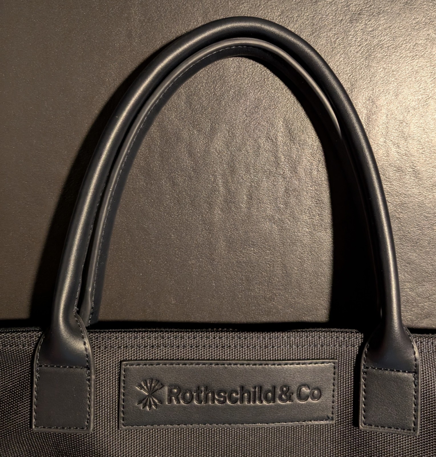 Rothschild & Co Private Wealth Management Nylon & Leather Large Tote w/ Strap