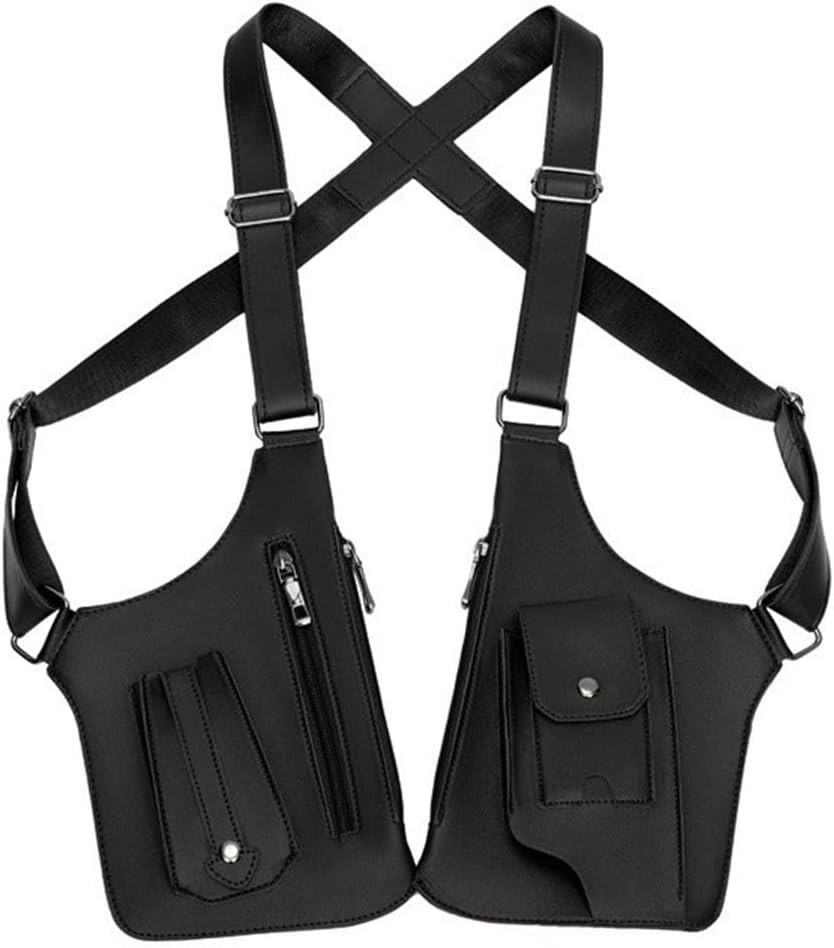Double Shoulder Armpit Bag Tactical Shoulder Bag for Men Multi-pocket Anti-Theft