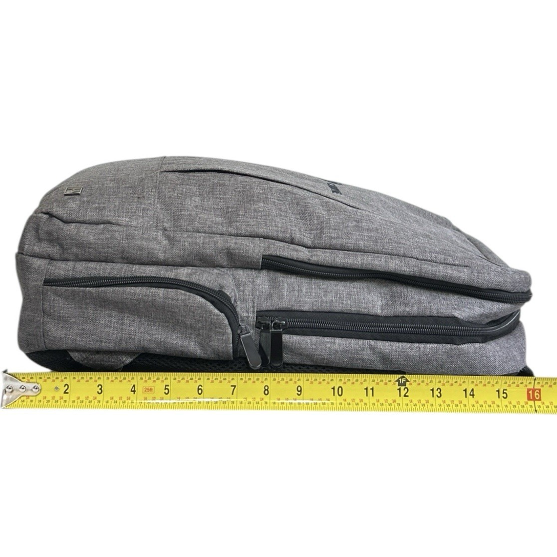 Kapston Pierce Carbyne Backpack Gray Black Sleek Modern Design Laptop School Bag