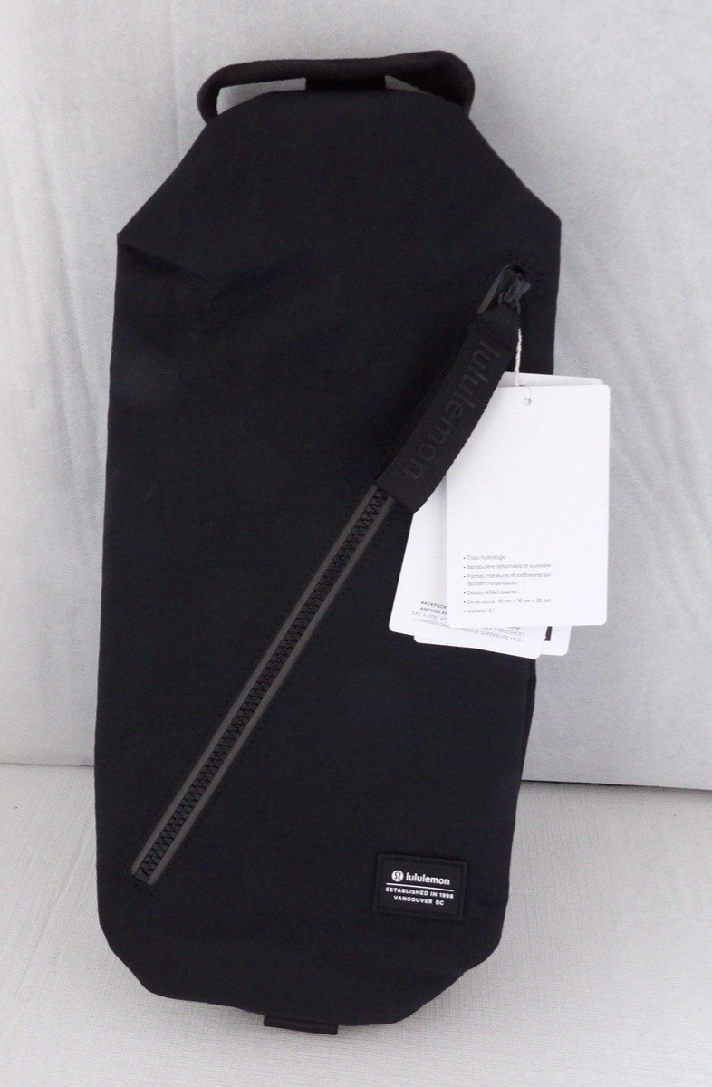 NWT Authentic LULULEMON FAST TRACK 2.0 Black Backpack Unisex