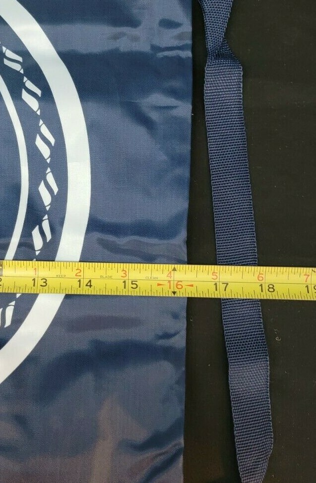 Sketchers ~ Navy Blue & White Nylon Drawstring Bag/Backpack/Gym Bag/Book Bag