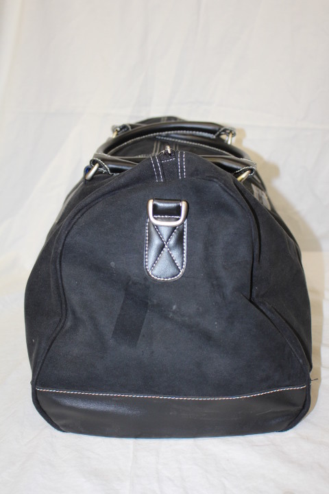 KENNETH COLE Black Textured Small Duffle Bag/Overnight Bag/Travel-B130