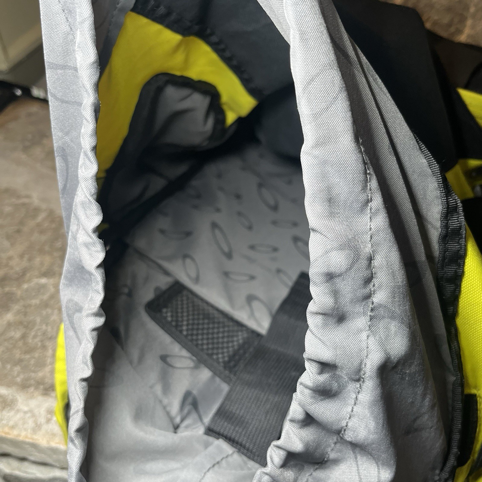 Vintage Oakley Gearbox LX Software Backpack Y2K Yellow Tactical