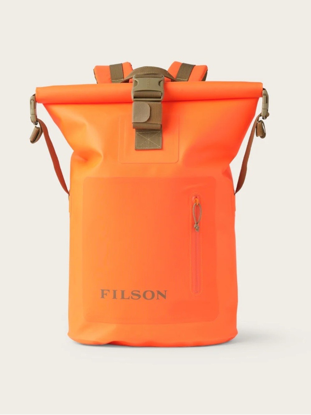 Filson – Dry Backpack Roll Top Drybag – Flame Orange bag – Waterproof TPU – NEW!