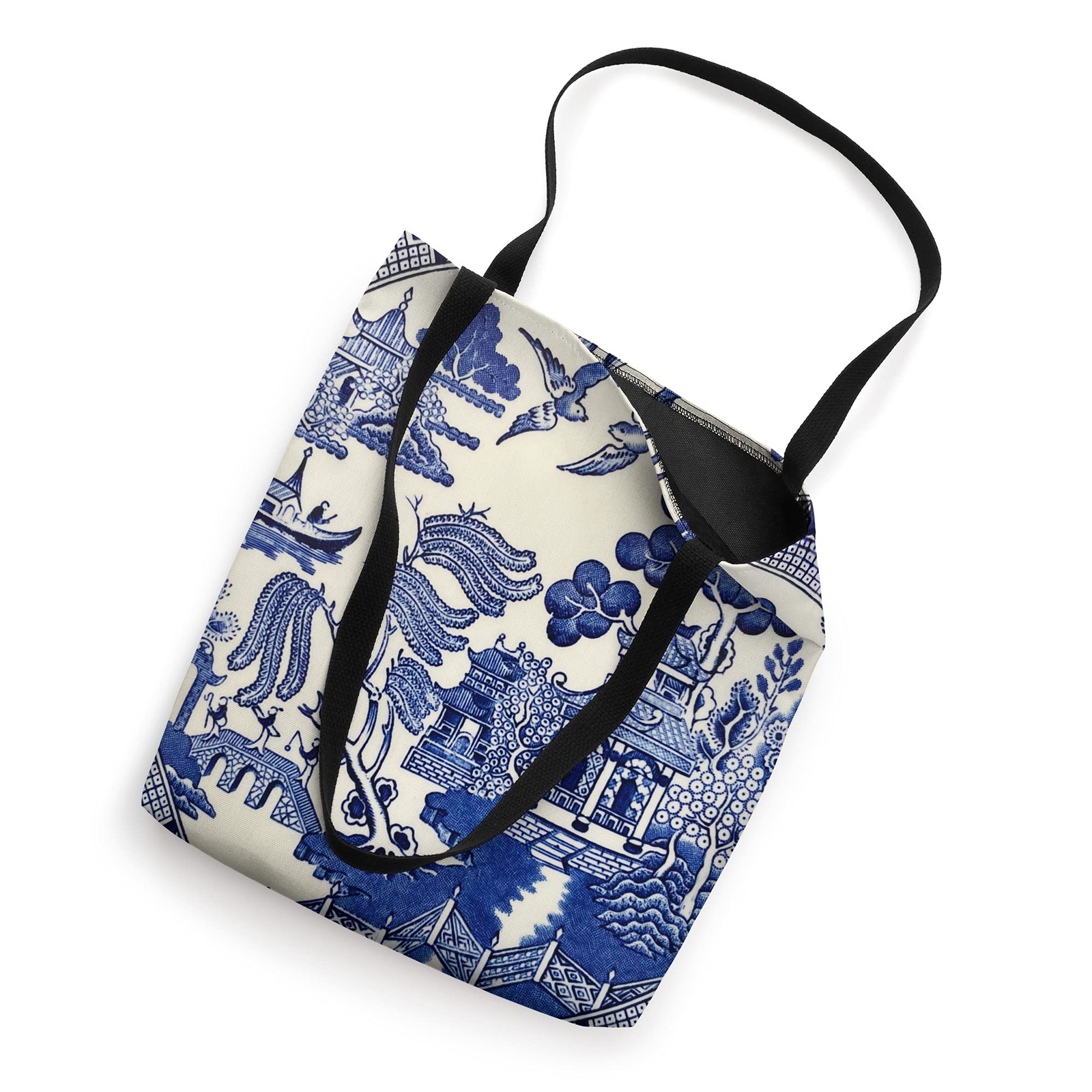 Asian Pattern Chinoiserie Tote Bag