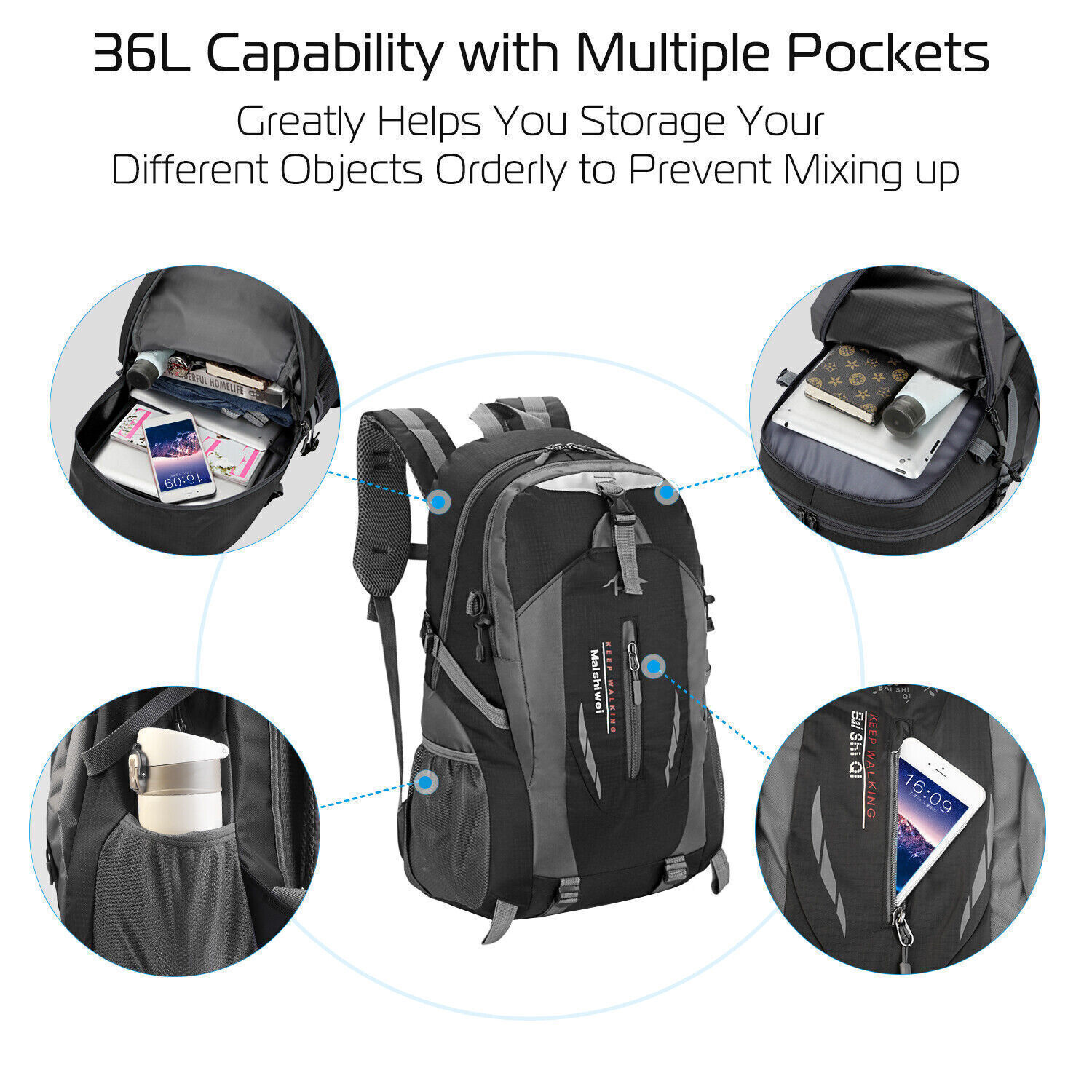 30L Military Large Tactical Backpack Rucksack Camping Hiking Bag Outdoor cycling