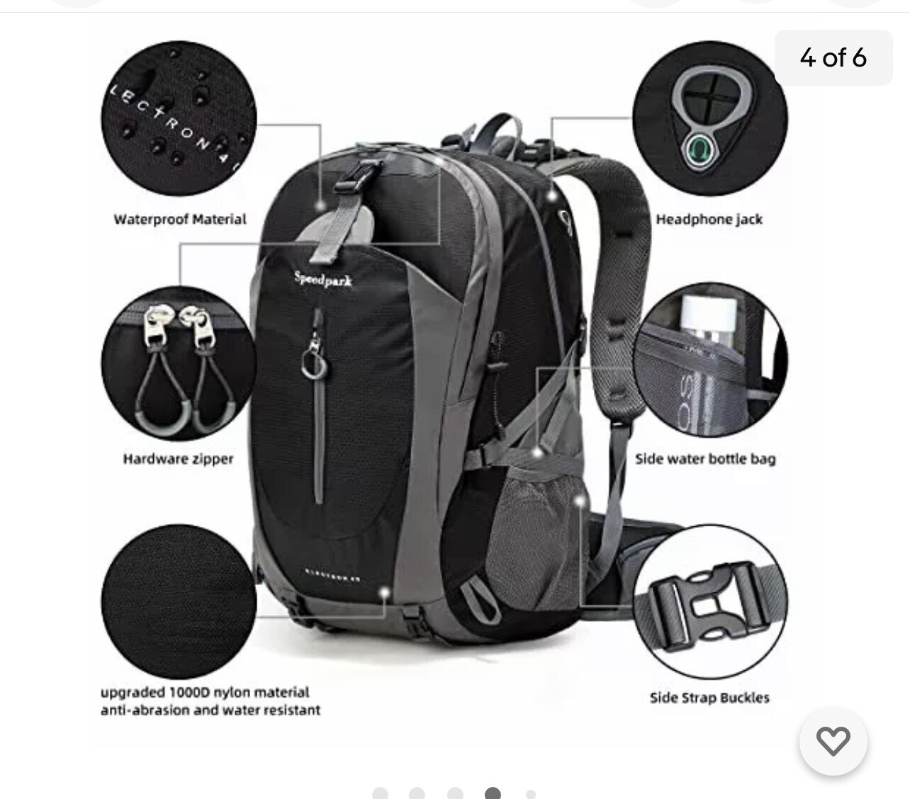 Hiking Backpack 40L Waterproof Lightweight Hiking Daypack Trekking Camping Ou…