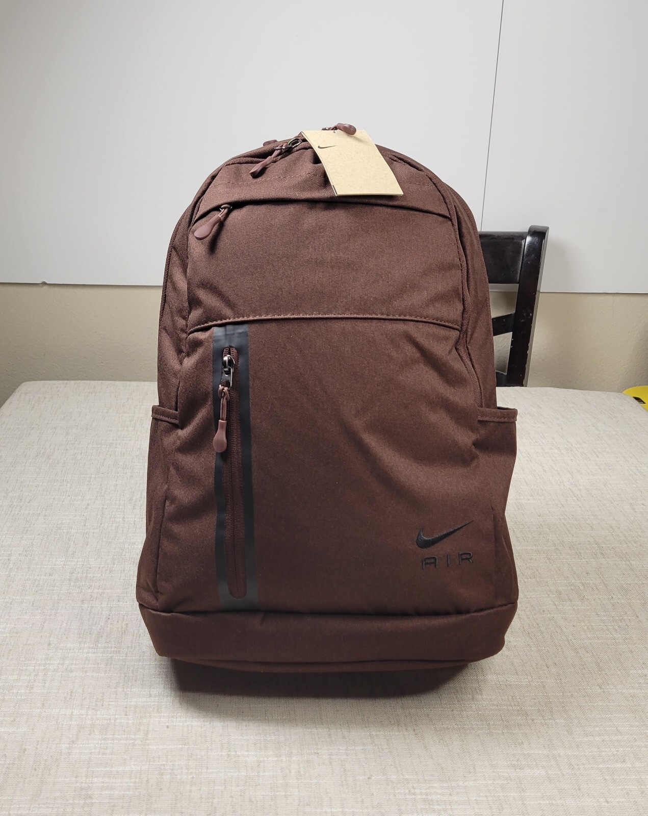 NIKE Elemental Premium Backpack 21L Brown Black Tech Pack Zip Sportswear