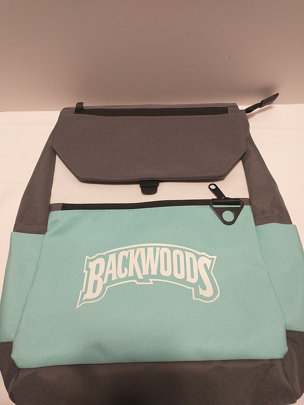 Backwoods Backpack Teal Blue White Gray New No Tags Read Desc See Pics