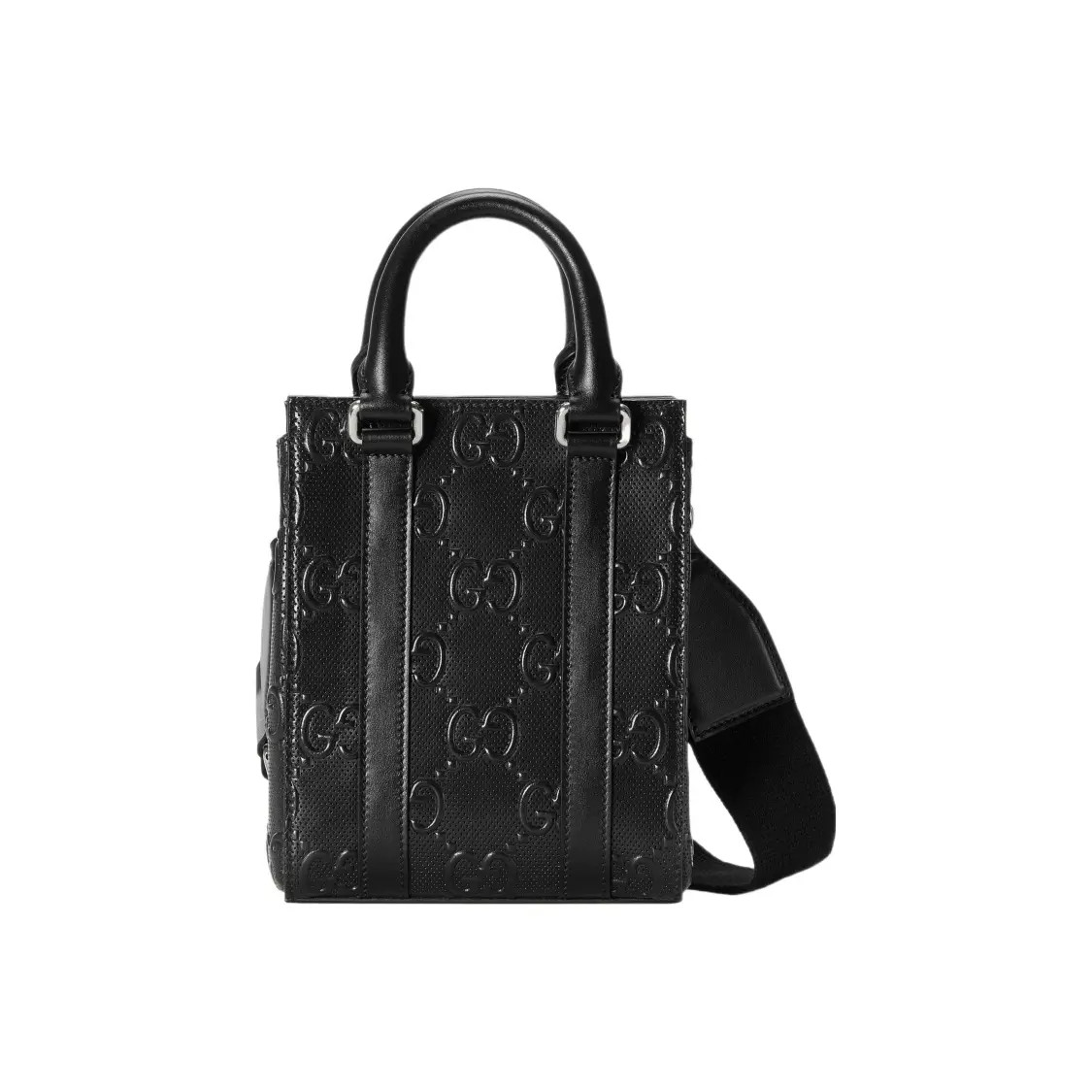 GUCCI Vintage Logo Tote Bag Single Shopping Bag Single Mini Men’s 6.2×2.7×7.8 in