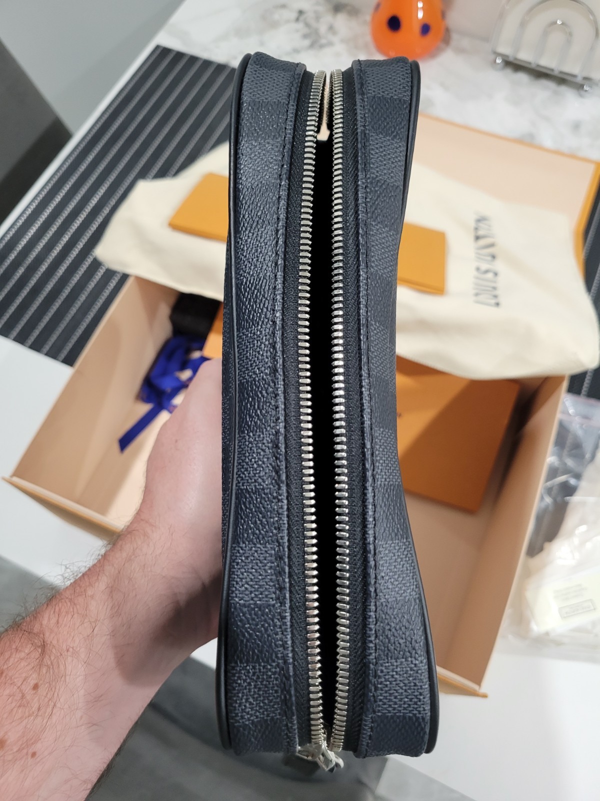 Louis Vuitton Damier Graphite Kasai Clutch — Like New!!