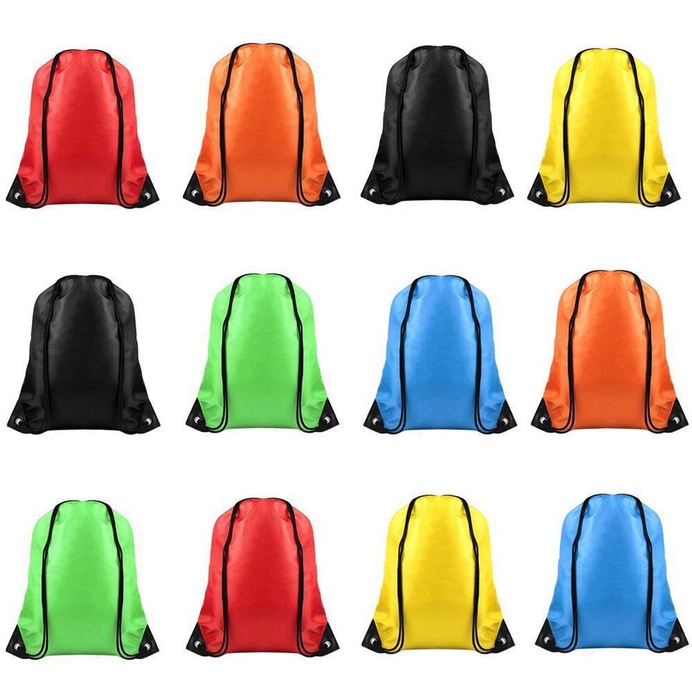 12 Drawstring Backpack String Bag Sack Bag Cinch Bag Storage Backpack for Gym