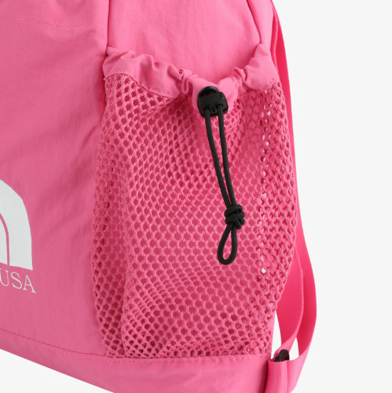 The North Face White Label Linen Mesh Gym Bag Pink