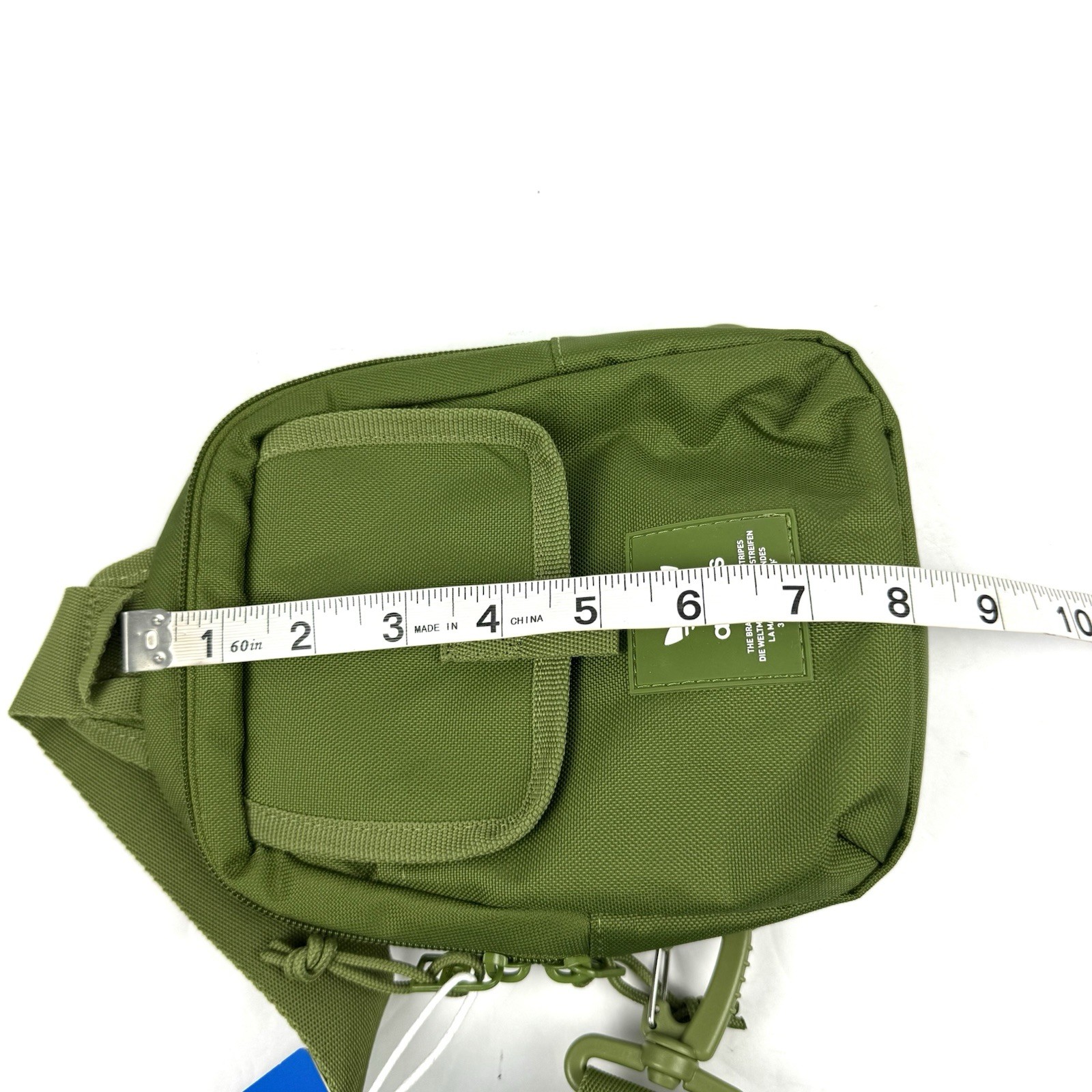 Adidas Utility Mini Sling Tech Olive White Crossbody Backpack Travel Brand New